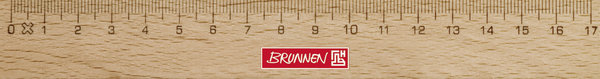 BRUNNEN 104974017 | Lineal Holz | 17 cm