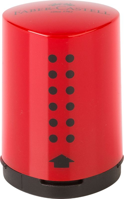 FABER CASTELL | Einfachspitzdose Grip mini | rot/blau sortiert