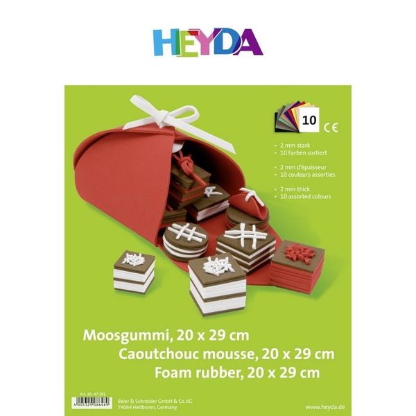 HEYDA 218434597 | Moosgummi Set CreaSoft | 10 Bogen