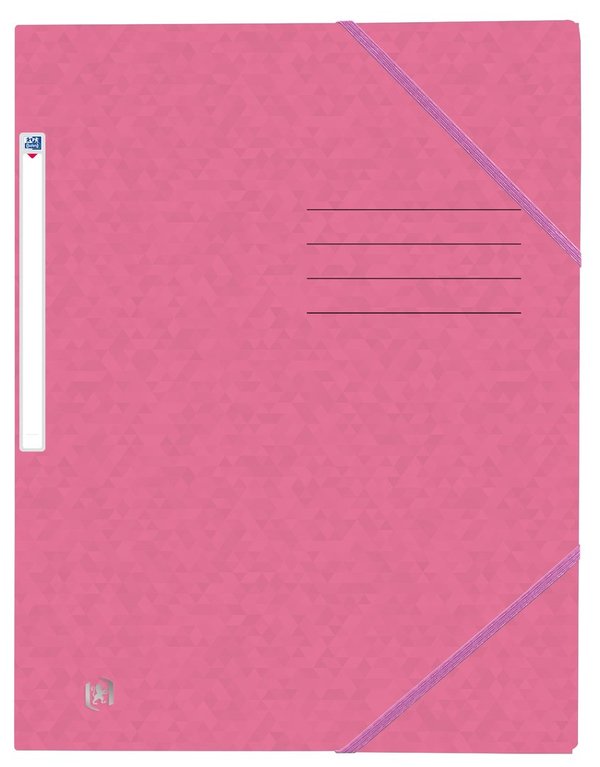 OXFORD 400116351 | Gummizugmappe A4 Karton | pink pastell