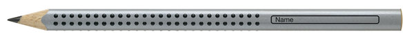 FABER-CASTELL 111920 |  Bleistift Jumbo Grip HB silber
