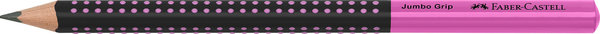 FABER-CASTELL 511911 | Bleistift JUMBO GRIP | HB | schwarz/pink | Schreiblernbleistift