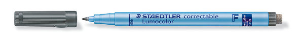 STAEDTLER 305 F-9 | Lumocolor correctable 305 F Folienstift schwarz
