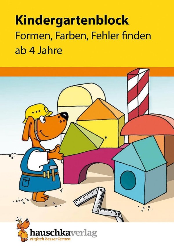 HAUSCHKA VERLAG | Kindergartenblock - Formen, Farben, Fehler finden ab 4 Jahre, A5-Block