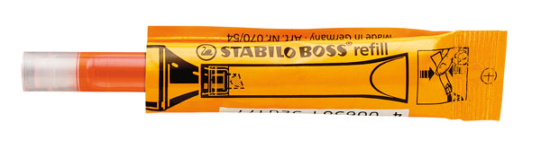 Tinte zum Nachfüllen | STABILO BOSS ORIGINAL Refill | orange | STABILO