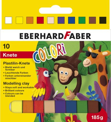 EBERHARD FABER | Plastilin-Knete | 10er Pack