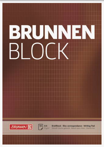 BRUNNEN | Block A4 | ungelocht | rautiert ohne Rand
