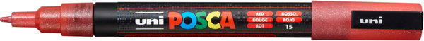 POSCA | Marker UNI POSCA PC-3M | Rundspitze fein | 0.9mm - 1.3mm | Glitter Farben
