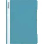 Ein türkiser Schnellhefter aus PVC Kunststoff von Brunnen.