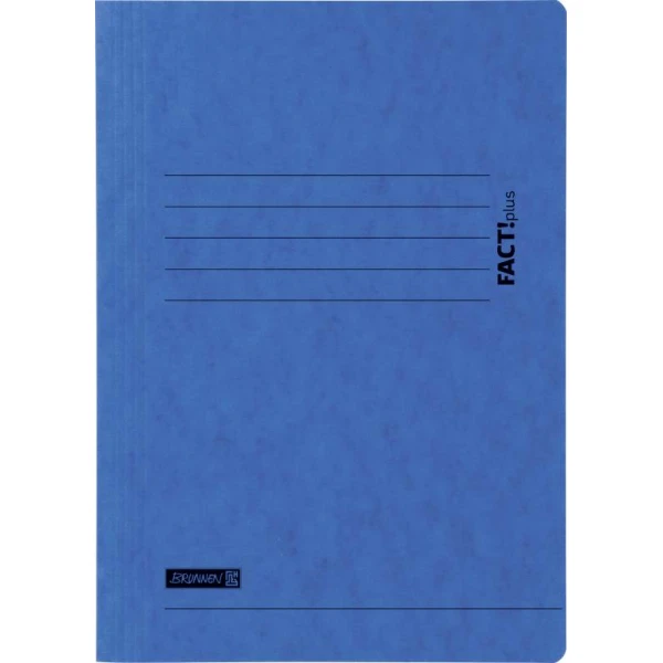 Eine blaue Jurismappe im DIN-A4 Format von der Marke Brunnen.