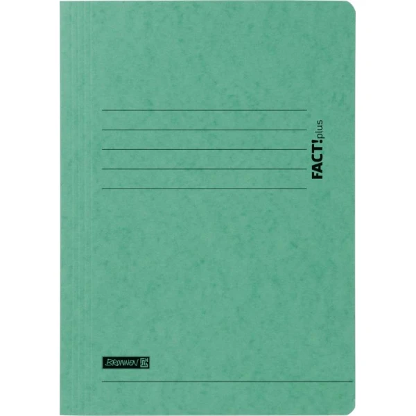 Eine grüne Jurismappe im DIN-A4 Format von der Marke Brunnen.