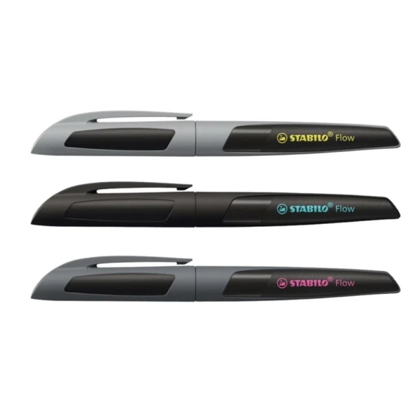 Füller mit Standard-Feder-M | STABILO Flow ACTIVE | Einzelstift | verschiedene Farben | STABILO