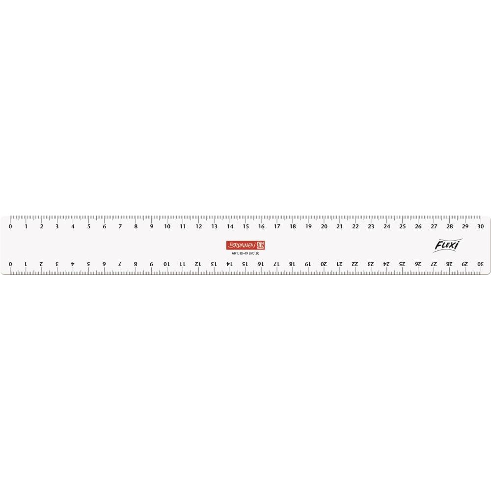 Lineal FLEXI | 30cm | flexibel | transparent | BRUNNEN