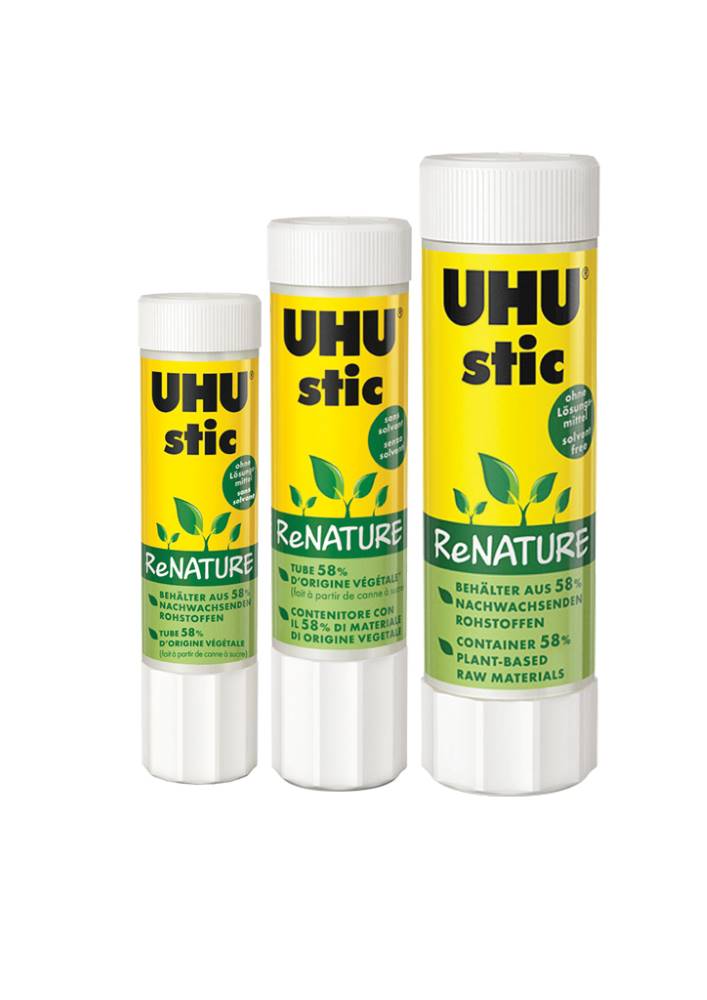 Klebestift ReNature | Lösungsmittelfrei | verschiedene Größen | UHU