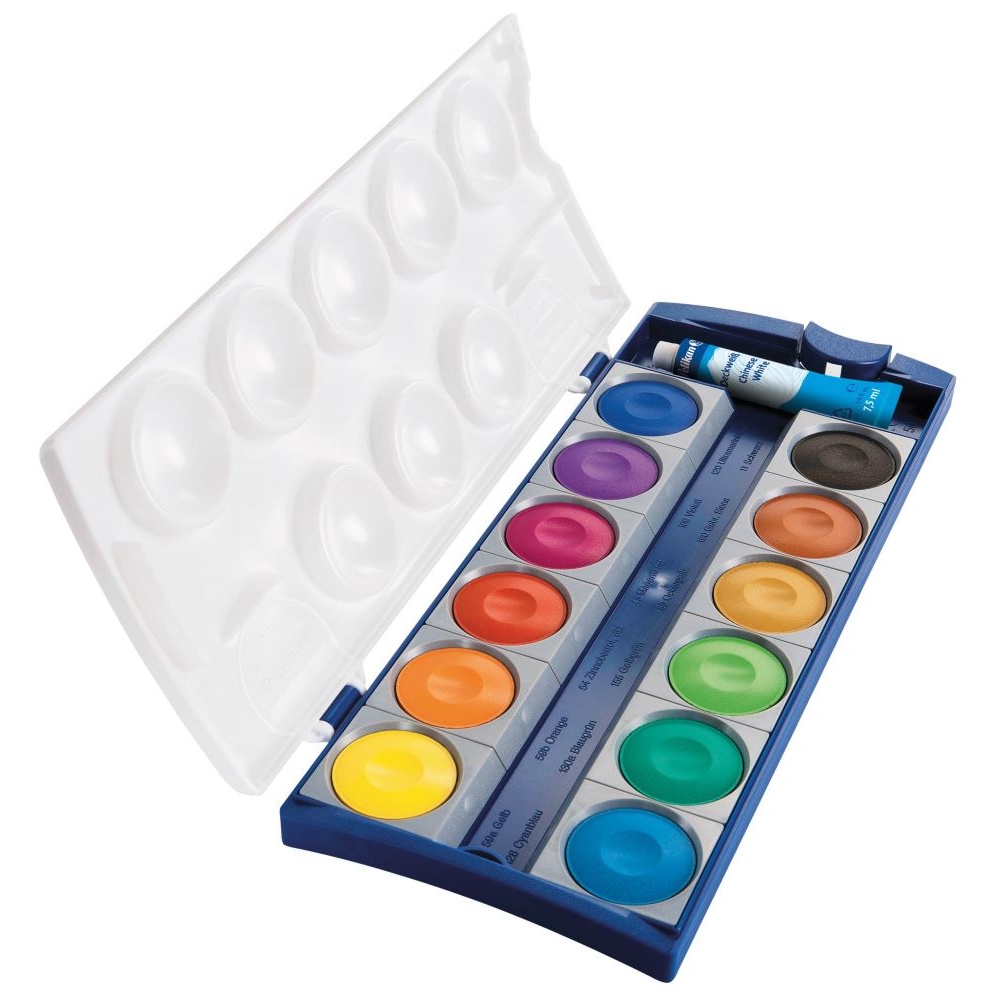 Deckfarbkasten K12 | blau | 12 Farben | PELIKAN – Bild 3