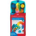 Deckfarbkasten Connector | türkis | 12 Farben | FABER-CASTELL