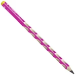 STABILO EASYgraph S Bleistift für Linkshänder in der Farbe pink, Schrägansicht.