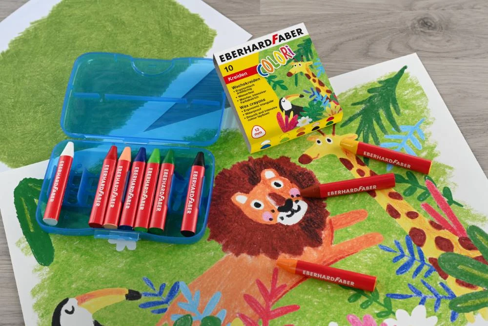 Wachsmalkreide Colori | wasserfest | 10er Box | EBERHARD FABER – Bild 4