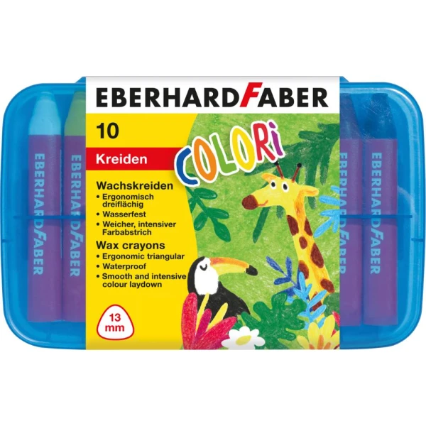 Wachsmalkreide Colori | wasserfest | 10er Box | EBERHARD FABER