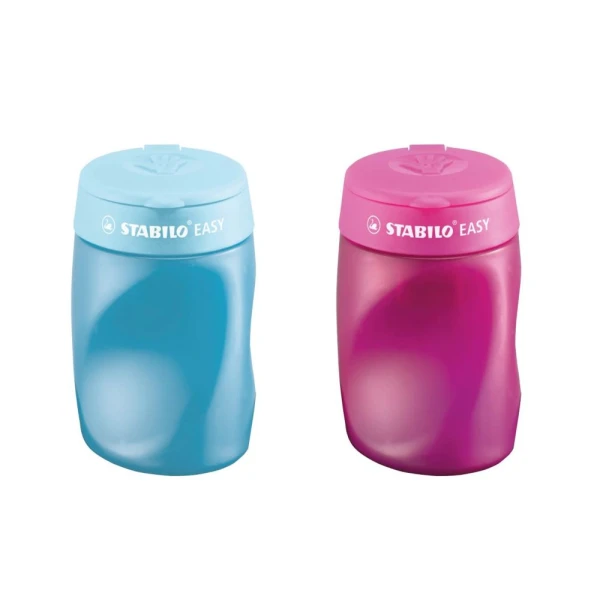 Ergonomischer Dosen-Spitzer für Rechtshänder | STABILO EASYsharpener | 3 in 1 | verschiedene Farben | STABILO