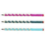 drei EASYgraph Bleistifte in den Farben pink, petrol & blau, Härtegrad HB, Bild 1
