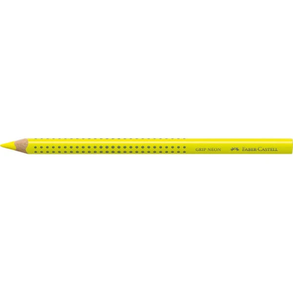 Holzfarbstift (Trockentextmarker) Jumbo Grip | neon gelb | einzeln | FABER-CASTELL