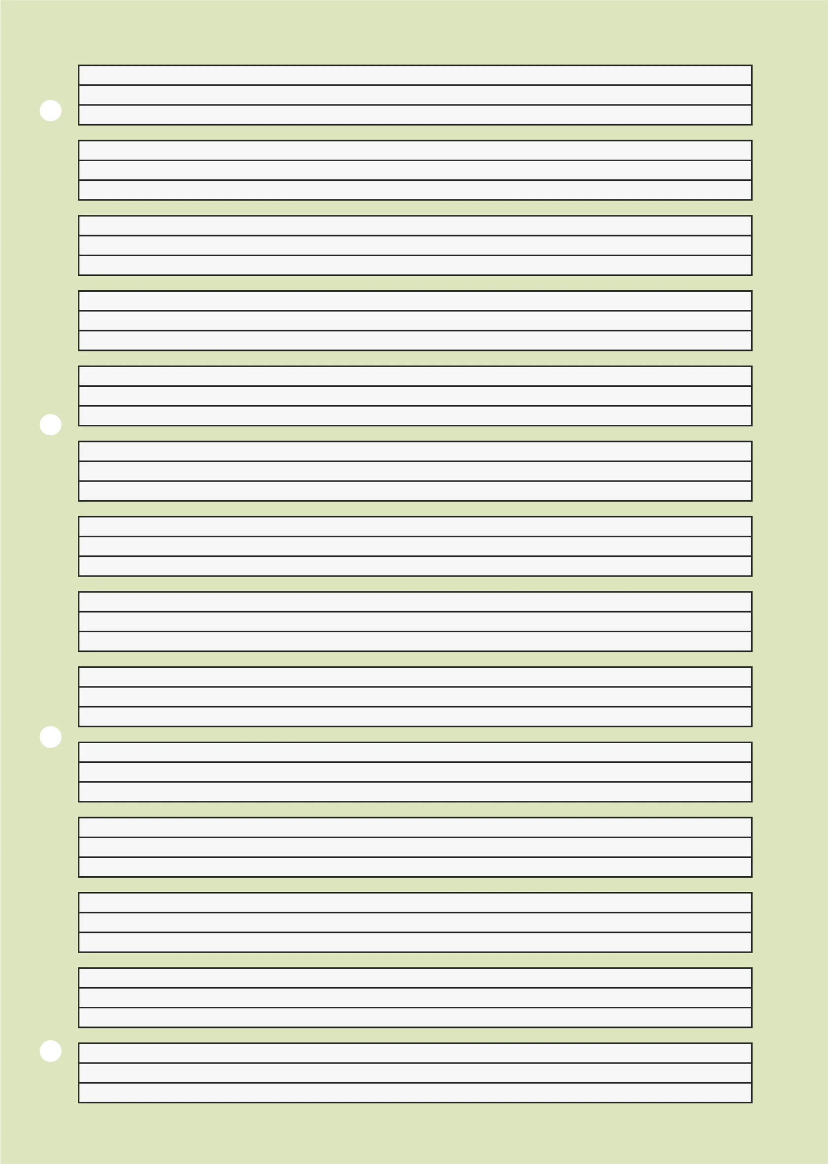 Schulblock Lineatur 1 | A4 | gelocht | 50 Blatt | Premiumpapier | farbig hinterlegt für die 1. Klasse | BRUNNEN – Bild 2