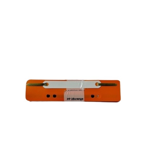 Heftstreifen Plastik | 25er Pack | verschiedene Farben | Q-Connect - orange