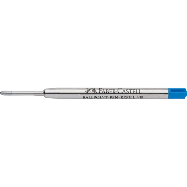 Faber-Castell Kugelschreiber Ersatzmine Poly Ball in der Farbe blau, Seitenansicht.