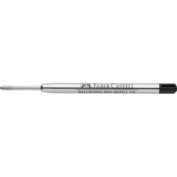 Faber-Castell Kugelschreiber Ersatzmine Poly Ball in der Farbe schwarz, Seitenansicht.