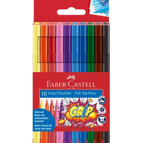 Filzstift Grip | 10er Etui | FABER-CASTELL
