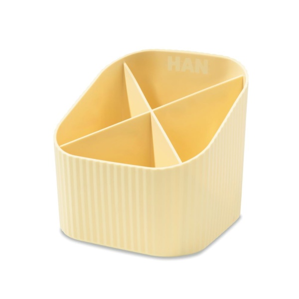 Schreibtischköcher RE-X-LOOP | verschiedene Farben | HAN - pastellgelb