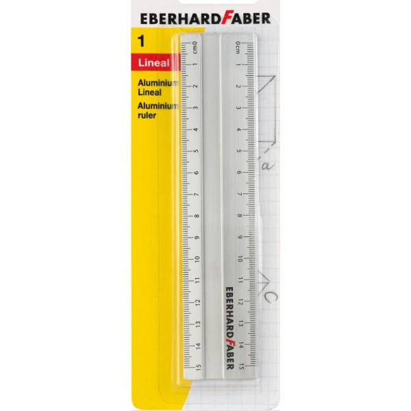 Lineal Aluminium | 15cm | EBERHARD FABER