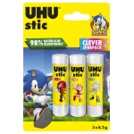 Klebestift | Lösungsmittelfrei | 3x 8,2g | Sonic Edition | UHU