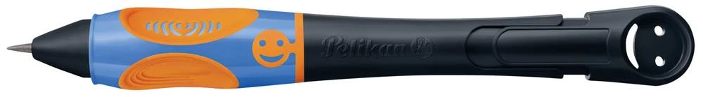 PELIKAN griffix Druck-Bleistift für Rechtshänder in der Farbe NeonBlack, Seitenansicht mit ausgefahrener Mine.