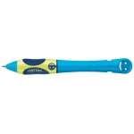 PELIKAN griffix Druck-Bleistift für Linkshänder in der Farbe NeonFreshBlue, Seitenansicht mit ausgefahrener Mine.