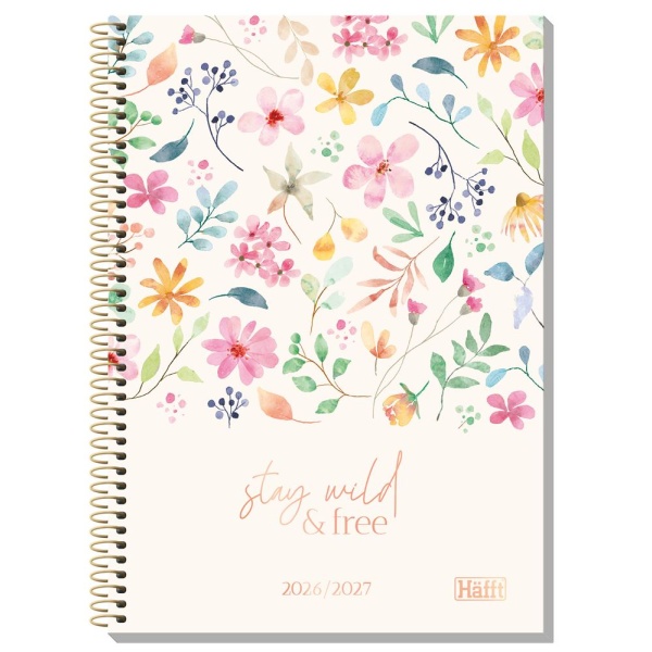 College-Timer | A5 | Wild Blossoms | 2026/2027 | HÄFFT