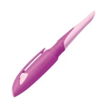STABILO EASYbirdy Schulfüller 3D Dreamworld für Rechtshänder in der Farbe pink, Schrägansicht mit geschlossener Kappe.