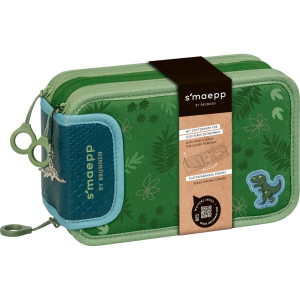Federmäppchen | 3-fach | Dino Jungle | BRUNNEN