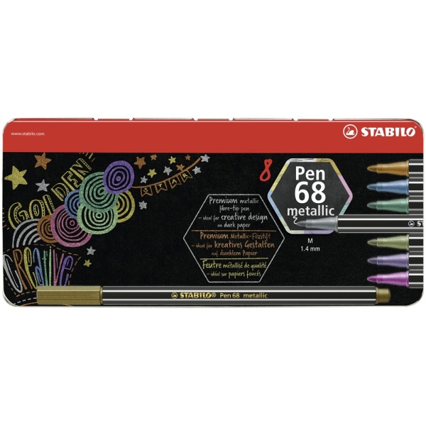 Filzstift | Pen 68 Metallic | 8er Etui | STABILO