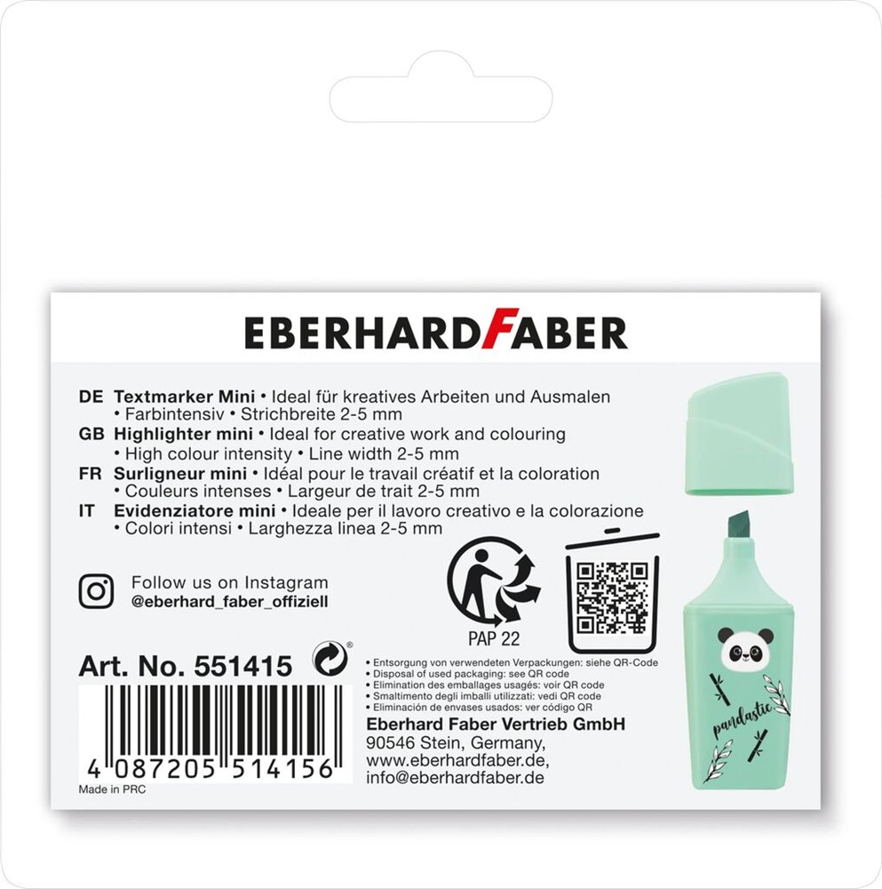 Textmarker Mini Animal | 4er Pack | EBERHARD FABER – Bild 2