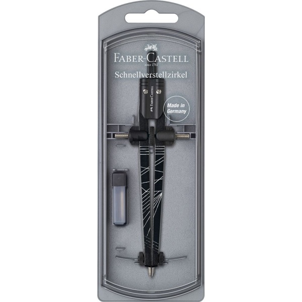 Schnellverstellzirkel Twister | silber/schwarz | FABER-CASTELL